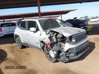 2018 Jeep Renegade Altitude with VIN ZACCJABBXJPJ01571, listed as a IAAI auction lot 41629753 with 85,634 mi miles and . Bid and sale history available at DreamBid. Image 1.