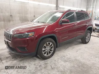 2019 Jeep Cherokee Latitude Plus with VIN 1C4PJMLX0KD185576, listed as a IAAI auction lot 40929611 with 105,546 mi miles and . Bid and sale history available at DreamBid. Image 18.