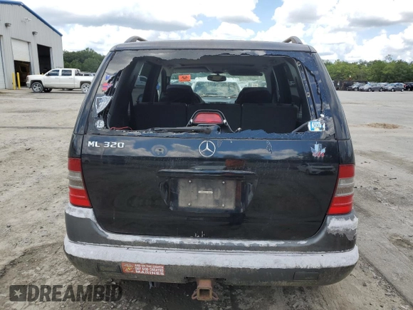 1998 Mercedes-Benz M-Class with VIN 4JGAB54E9WA045969, listed as a Copart auction lot 69773174 with 0 mi miles and Non Repairable. Bid and sale history available at carsss.com. Image 6.