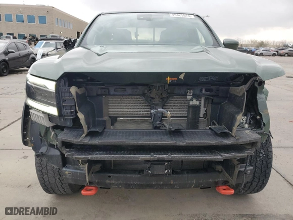 2023 Nissan Frontier PRO-4X with VIN 1N6ED1EK8PN666947, listed as a Copart auction lot 49425975 with 17,525 mi miles and Salvage Title. Bid and sale history available at carsss.com. Image 5.