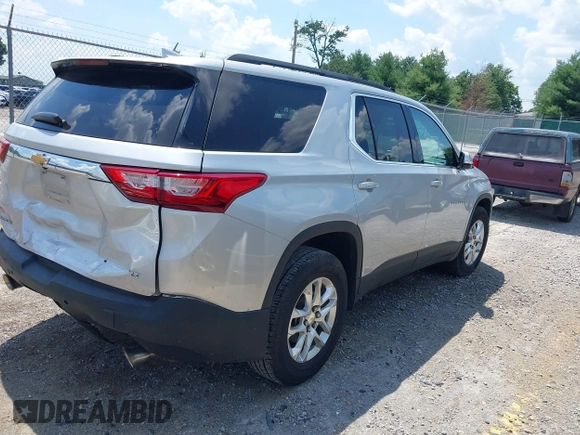 2019 Chevrolet Traverse LT Cloth with VIN 1GNERGKW6KJ274300, listed as a IAAI auction lot 42422694 with 100,232 mi miles and . Bid and sale history available at DreamBid. Image 4.