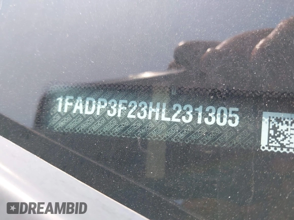 2017 Ford Focus SE with VIN 1FADP3F23HL231305, listed as a IAAI auction lot 42429553 with 110,323 mi miles and . Bid and sale history available at DreamBid. Image 9.