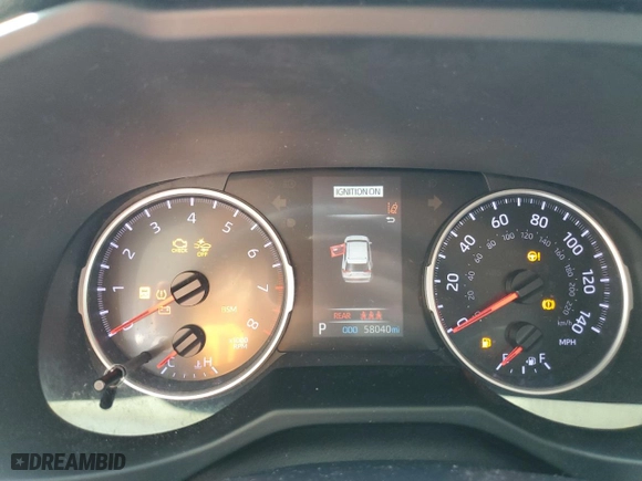 2019 Toyota RAV4 XLE with VIN 2T3P1RFVXKW012335, listed as a Copart auction lot 50766414 with 58,040 mi miles and Non Repairable. Bid and sale history available at carsss.com. Image 9.