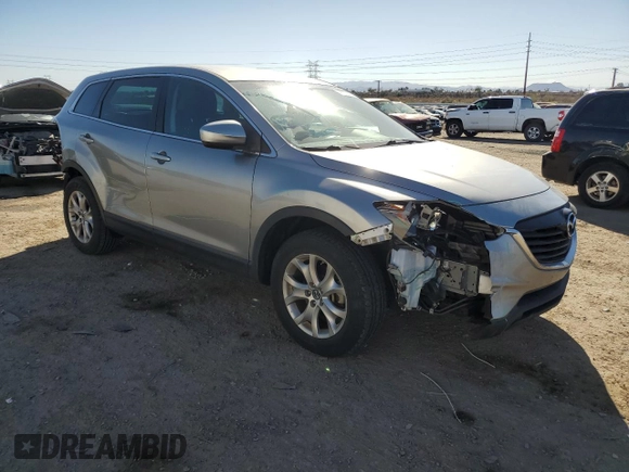 2015 Mazda CX-9 Sport with VIN JM3TB2BA9F0463022, listed as a Copart auction lot 47237405 with 133,744 mi miles and Salvage Title. Bid and sale history available at carsss.com. Image 4.