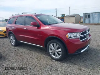 2013 Dodge Durango Crew z VIN 1C4RDJDG4DC527858, wystawiony jako IAAI lot #42223288 z przebiegiem 190 322 mil mil oraz . Historia ofert i sprzedaży dostępna na DreamBid. Obrazek 1.