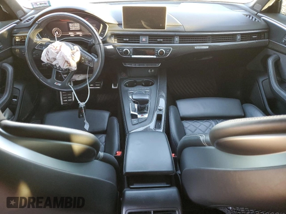 2018 Audi S4 Premium Plus with VIN WAUB4AF43JA003951, listed as a Copart auction lot 75572724 with 85,347 mi miles and Salvage Title. Bid and sale history available at carsss.com. Image 8.