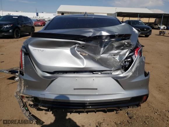 2023 Cadillac CT4-V Blackwing with VIN 1G6DL5RP3P0410617, listed as a Copart auction lot 59121604 with NaN miles and Salvage Title. Bid and sale history available at carsss.com. Image 6.