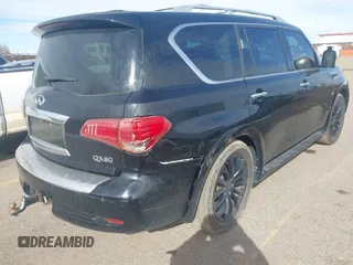 2015 Infiniti QX80 with VIN JN8AZ2NF1F9572769, listed as a IAAI auction lot 41478820 with 143,892 mi miles and . Bid and sale history available at DreamBid. Image 4.