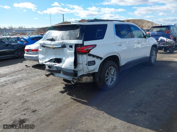 2023 Chevrolet Traverse LT Cloth with VIN 1GNEVGKW3PJ224425, listed as a IAAI auction lot 41462216 with 18,808 mi miles. Bid and sale history available at carsss.com. Image 4.
