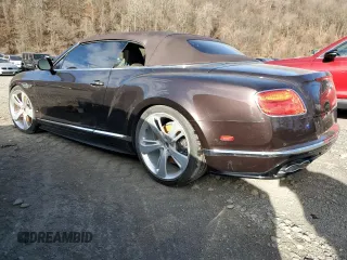 2016 Bentley Continental GT S with VIN SCBGH3ZA8GC056834, listed as a Copart auction lot 50158875 with 15,134 mi miles and Salvage Title. Bid and sale history available at DreamBid. Image 2.