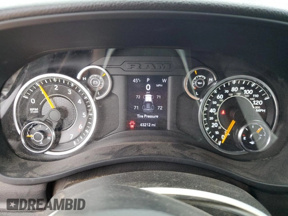 2021 Ram 2500 Tradesman with VIN 3C6UR5HJ1MG582118, listed as a Copart auction lot 83188764 with 43,212 mi miles and Salvage title. Bid and sale history available at DreamBid. Image 9.