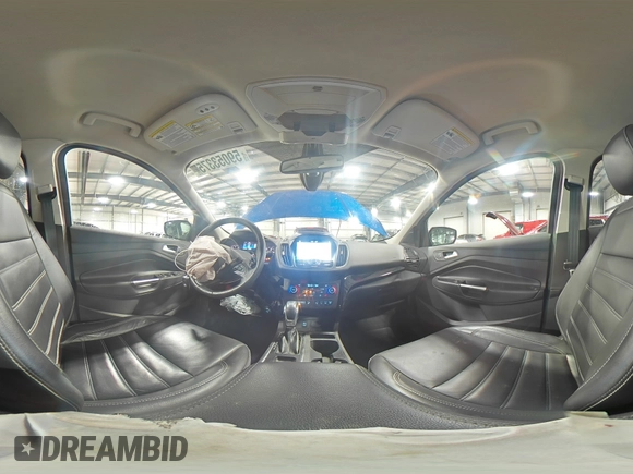 2018 Ford Escape Titanium with VIN 1FMCU9J98JUD07828, listed as a Copart auction lot 59053375 with 101,218 mi miles and Salvage title. Bid and sale history available at DreamBid. Image 16.
