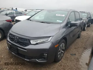 2025 Honda Odyssey EX-L with VIN 5FNRL6H63SB004123, listed as a Copart auction lot 49710025 with 3,854 mi miles and Salvage Title. Bid and sale history available at carsss.com. Image 1.