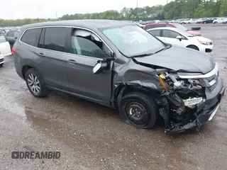 2021 Honda Pilot EX-L with VIN 5FNYF6H5XMB048102, listed as a IAAI auction lot 42346372 with 45,042 mi miles and . Bid and sale history available at DreamBid. Image 1.