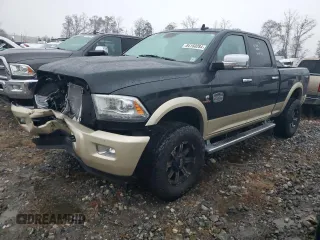2015 Ram 2500 Longhorn with VIN 3C6UR5GL5FG571547, listed as a Copart auction lot 84160284 with 103,335 mi miles and Salvage title. Bid and sale history available at DreamBid. Image 1.