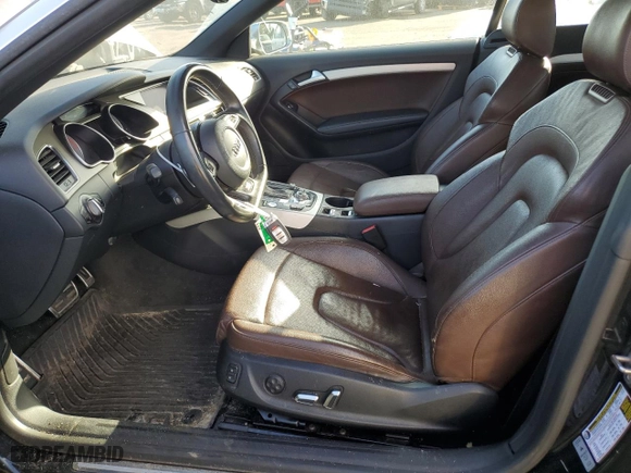 2013 Audi S5 Premium Plus with VIN WAUCGAFH9DN017848, listed as a Copart auction lot 73433534 with 102,378 mi miles and Salvage Title. Bid and sale history available at carsss.com. Image 7.