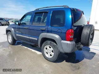2003 Jeep Liberty Sport with VIN 1J4GL48K73W580572, listed as a IAAI auction lot 41846727 with 183,553 mi miles. Bid and sale history available at carsss.com. Image 3.