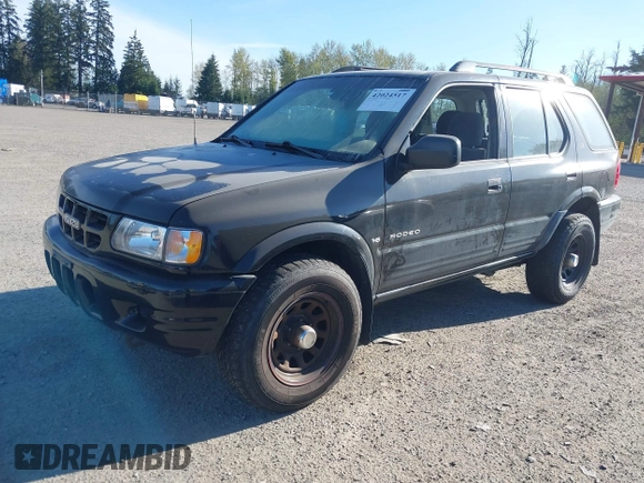 2000 Isuzu Rodeo z VIN 4S2DM58W8Y4348987, wystawiony jako IAAI lot #42024517 z przebiegiem 286 400 mil mil oraz . Historia ofert i sprzedaży dostępna na DreamBid. Obrazek 2.