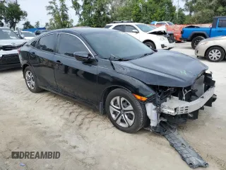 2017 Honda Civic LX with VIN 2HGFC2F56HH539666, listed as a Copart auction lot 58782925 with 108,319 mi miles and Salvage title. Bid and sale history available at DreamBid. Image 4.