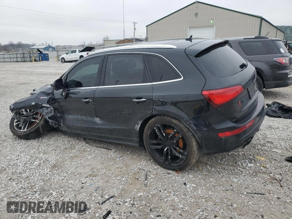 2017 Audi SQ5 Premium Plus with VIN WA1CCAFPXHA005026, listed as a Copart auction lot 43658455 with 83,642 mi miles and Salvage Title. Bid and sale history available at DreamBid. Image 2.