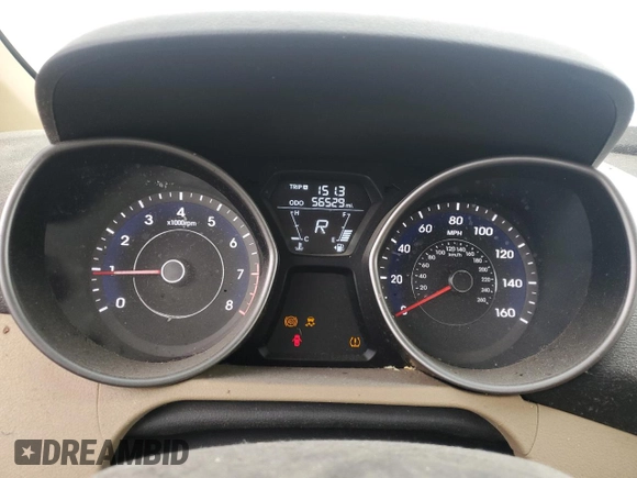 2011 Hyundai Elantra GLS with VIN 5NPDH4AE8BH049156, listed as a Copart auction lot 51087995 with 56,529 mi miles and Salvage Title. Bid and sale history available at carsss.com. Image 9.