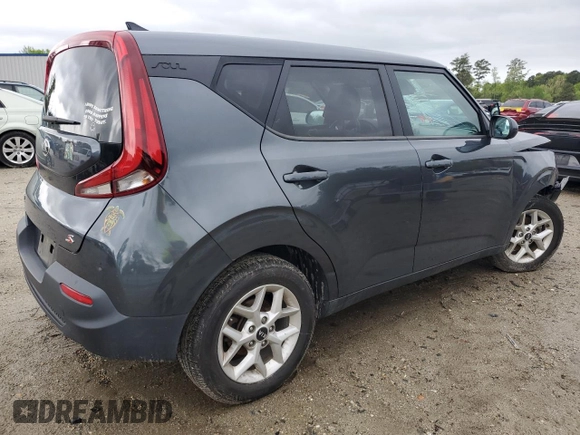 2021 Kia Soul S with VIN KNDJ23AU4M7749771, listed as a Copart auction lot 52768755 with 37,462 mi miles and Salvage Title. Bid and sale history available at carsss.com. Image 3.