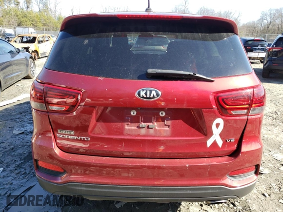 2020 Kia Sorento LX with VIN 5XYPG4A55LG615430, listed as a Copart auction lot 84684434 with 89,096 mi miles and Salvage Title. Bid and sale history available at DreamBid. Image 6.