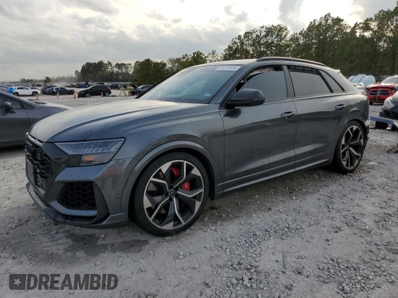 2020 Audi RS Q8 z VIN WU1ARAF16LD020446, wystawiony jako Copart lot #43275034 z przebiegiem Nie podano mil oraz . Historia ofert i sprzedaży dostępna na DreamBid. Obrazek 1.