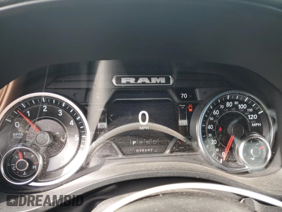 2022 Ram 1500 Big Horn with VIN 1C6RREMTXNN382389, listed as a Copart auction lot 89004415 with 28,697 mi miles and Salvage Title. Bid and sale history available at carsss.com. Image 9.