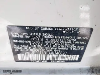 2018 Subaru Crosstrek Premium with VIN JF2GTADC3JH346628, listed as a IAAI auction lot 41549839 with 45,623 mi miles. Bid and sale history available at carsss.com. Image 9.