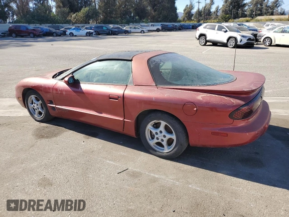 1998 Pontiac Firebird Firebird z VIN 2G2FS22K6W2202173, wystawiony jako Copart lot #77708594 z przebiegiem Nie podano mil oraz Czysty tytuł • Clean title. Historia ofert i sprzedaży dostępna na DreamBid. Obrazek 2.