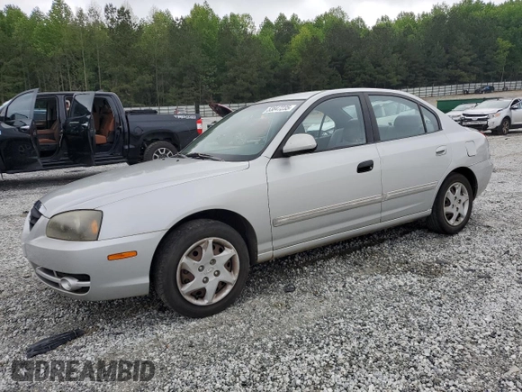 2004 Hyundai Elantra GLS z VIN KMHDN46D34U859307, wystawiony jako Copart lot #53847235 z przebiegiem 91 939 mil mil oraz Szkoda całkowita • Salvage title. Historia ofert i sprzedaży dostępna na DreamBid. Obrazek 1.