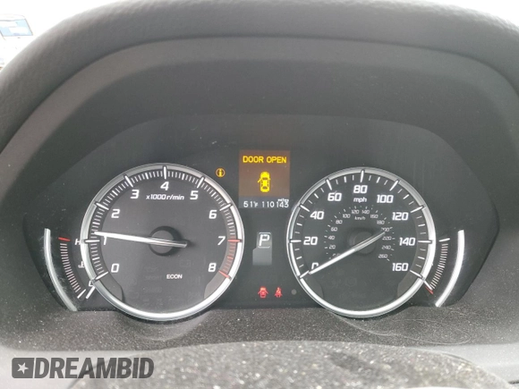 2017 Acura TLX with VIN 19UUB1F37HA002676, listed as a Copart auction lot 48238855 with 110,143 mi miles and Salvage Title. Bid and sale history available at carsss.com. Image 9.