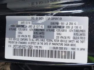 2016 Mazda CX-9 Sport with VIN JM3TCABY8G0112981, listed as a IAAI auction lot 42093389 with 106,384 mi miles. Bid and sale history available at carsss.com. Image 9.
