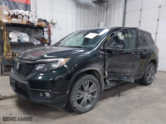 2019 Honda Passport EX-L with VIN 5FNYF8H53KB028590, listed as a IAAI auction lot 41475668 with 44,204 mi miles. Bid and sale history available at carsss.com. Image 18.