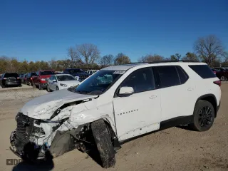 2022 Chevrolet Traverse RS with VIN 1GNEVJKW4NJ188724, listed as a Copart auction lot 80126094 with 46,791 mi miles and Salvage Title. Bid and sale history available at carsss.com. Image 1.