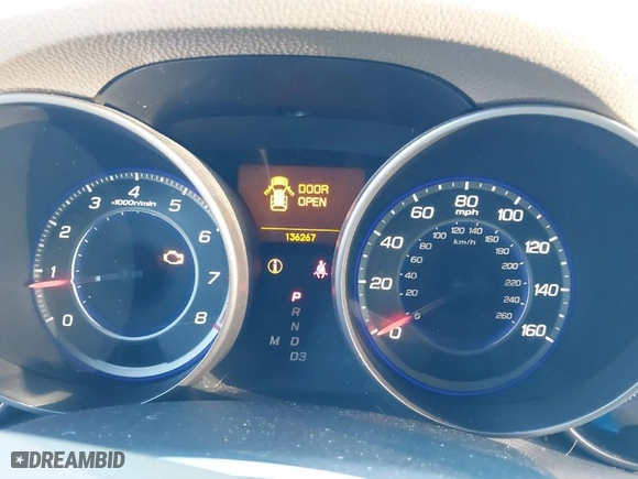 2009 Acura MDX with VIN 2HNYD28239H516882, listed as a IAAI auction lot 41435243 with 136267 miles. Bid and sale history available at carsss.com. Image 7.