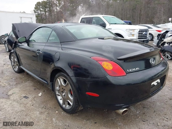 2002 Lexus SC 430 with VIN JTHFN48Y920005227, listed as a IAAI auction lot 41373402 with NaN miles. Bid and sale history available at carsss.com. Image 3.