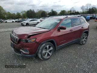 2019 Jeep Cherokee Limited with VIN 1C4PJLDN7KD146362, listed as a Copart auction lot 52727625 with 54,354 mi miles and Clean title. Bid and sale history available at DreamBid. Image 1.