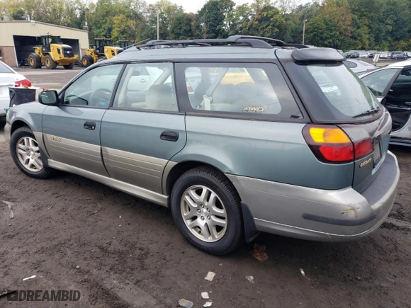 2001 Subaru Legacy Wagon Outback w/RL Equip with VIN 4S3BH675217632027, listed as a Copart auction lot 73150534 with 92,418 mi miles and Clean Title. Bid and sale history available at carsss.com. Image 2.