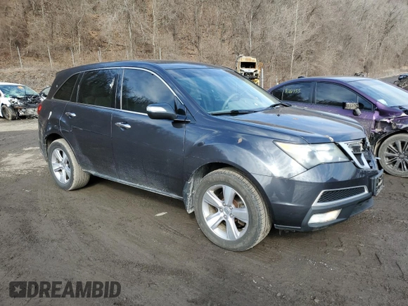 2013 Acura MDX Tech Pkg with VIN 2HNYD2H35DH517677, listed as a Copart auction lot 46614245 with 100,846 mi miles and Salvage Title. Bid and sale history available at carsss.com. Image 4.