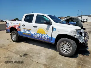 2023 Chevrolet Colorado 2WD Work Truck with VIN 1GCGSBEC6P1201879, listed as a Copart auction lot 60961335 with 45,939 mi miles and Salvage title. Bid and sale history available at DreamBid. Image 4.