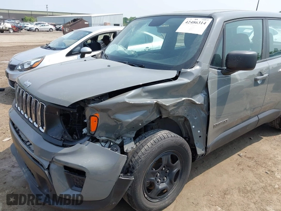 2020 Jeep Renegade Sport with VIN ZACNJAAB9LPL03220, listed as a IAAI auction lot 42486314 with 100,290 mi miles and . Bid and sale history available at DreamBid. Image 6.