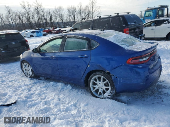2013 Dodge Dart Rallye with VIN 1C3CDFBA5DD151865, listed as a Copart auction lot 41400545 with 90,483 mi miles and Salvage Title. Bid and sale history available at carsss.com. Image 2.