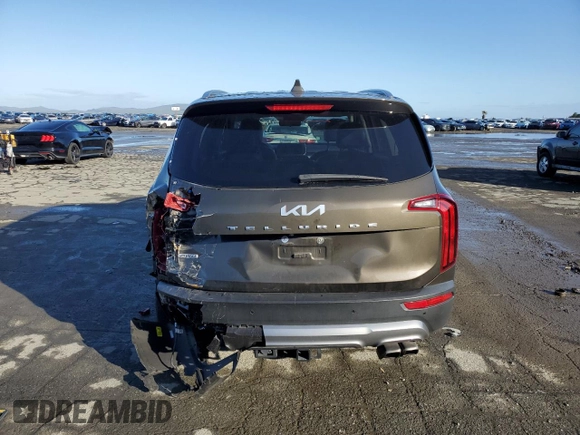 2022 Kia Telluride S with VIN 5XYP6DHC5NG201896, listed as a Copart auction lot 44646785 with 66,918 mi miles and Salvage Title. Bid and sale history available at DreamBid. Image 6.