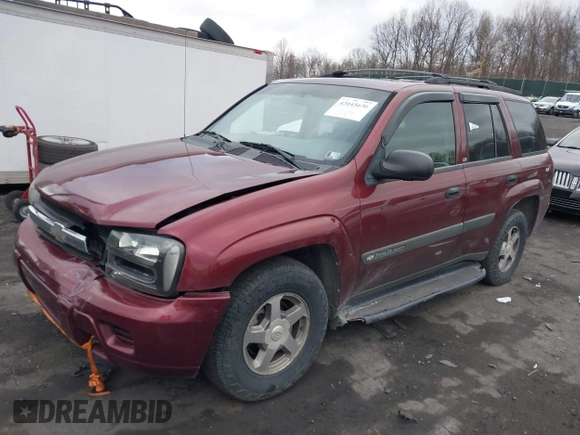 2004 Chevrolet TrailBlazer LS with VIN 1GNDT13S342381887, listed as a IAAI auction lot 42045636 with 103,780 mi miles and . Bid and sale history available at DreamBid. Image 2.