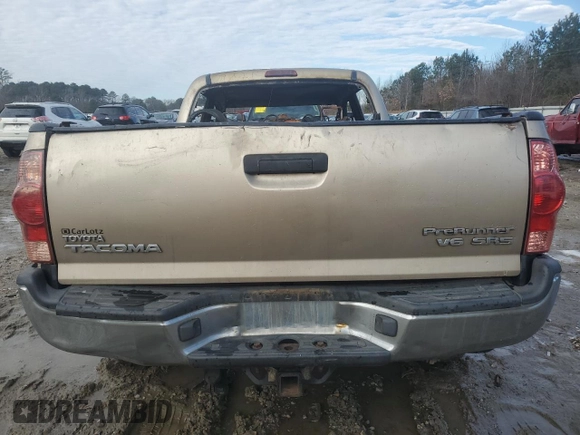 2005 Toyota Tacoma PreRunner with VIN 5TEKU72N05Z128079, listed as a Copart auction lot 41383165 with 0 mi miles and Non Repairable. Bid and sale history available at carsss.com. Image 6.