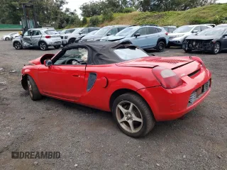 2000 Toyota MR2 z VIN JTDFR320XY0021688, wystawiony jako Copart lot #88487765 z przebiegiem 163 114 mil mil oraz Szkody całkowita. Historia ofert i sprzedaży dostępna na DreamBid. Obrazek 2.