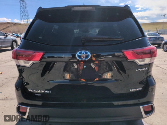 2018 Toyota Highlander Hybrid Limited с VIN 5TDDGRFH7JS037916, выставлен на аукционе Copart как лот 50567695 с пробегом 96 677 миль миль и Списание • Salvage title. История ставок и продаж доступна на DreamBid. Изображение 6.