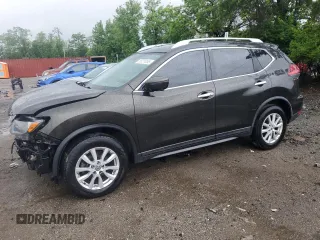 2017 Nissan Rogue S with VIN KNMAT2MV0HP601277, listed as a Copart auction lot 56721055 with 54,581 mi miles and Salvage title. Bid and sale history available at DreamBid. Image 1.